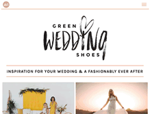 Tablet Screenshot of greenweddingshoes.com